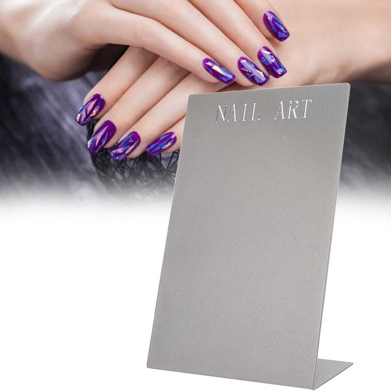 Nail Art Display Board Titanium Alloy False Nails Display Holder