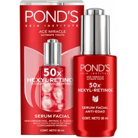 Ponds 50x Age Miracle Sérum Facial Hexyl Retinol Todo Tipo Piel Día