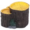 Resin Mini Stump Shape Hiding Hole Wooden Cave Artificial Aquarium