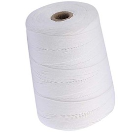 Cabilock Cotton Bakers Twine Fine Cotton String Food Safe 500M 0.8mm for Butchers Baking Tying Meat Sausage Pork Elbow Bacon Zongzi Gift Wrapping DIY Crafts 250g
