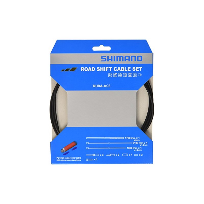 シマノ(SHIMANO) リペアパーツ シフトケーブルセット ポリマーコーティング 9000 ブラック RD-9000用ノーズ付 Y63Z98910