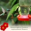 Hummingbird Feeders Replacement Flowers Replacement Parts for Hanging Feeding Hummingbird
