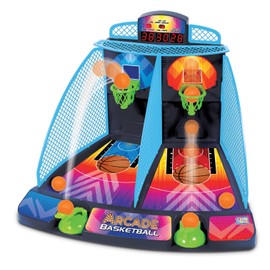 Game Zone Arcade Basketball - Fast-paced and Interactive Tabletop Multiplayer Game for Ages 6+ - Combines Skill & Hand-Eye Coordination - Perfect for Both Indoor and Outdoor Use