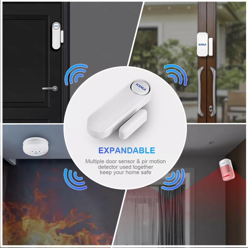 KERUI Wireless Remote Control Magnetic Sensor Door Window Home Security