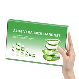 Aloe Vera Daily Skin Care Gift Box Set Daily Moisturizing & Nourishing Skin Care Set Vitamin Essence 5-piece Set