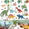 decalmile Large Boho Dinosaurs Wall Decals Dino Animal Tropical Palm