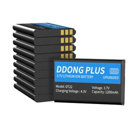 (10 Pack) 1200mAh Battery for RT22s Walike Talkies [2022 New Version Upgraded] for Retevis RT22 RT22S RT15 RT19/Zastone X6 WLN KD-C1/NKTECH NK-U1/Zeadio ZS-B1/LUITON LT-316 Two Way Radio Battery