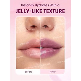 SHEGLAM Jelly Wow Aceite Labial Tintado en Gel con Efecto Relajante y Brillo Labial Natural -Baby Steps