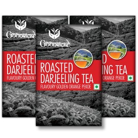 GOODRICKE Roasted Darjeeling Tea,250Gm (Pack Of 3),Whole Leaf Tea|100% Pure| Long Leaf Tea|Loose Leaves| Black Tea