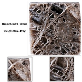 moonsix Natural Sphalerite Crystal Cube Specimen Square Stone Aromatherapy Essential Oil Diffuser for Room Home Office Decor