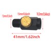 FDXGYH 2 Pcs Brass In-Line Air Flow Regulator Adjustable 1/4"