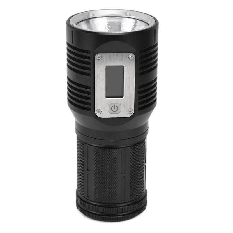 Strong Light Flashlight Digital Display Rainproof Rechargeable Flashlight for Camping