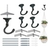 Evsteluo Heavy-Duty Ceiling Hooks 25–30 lbs Capacity with Hardware Kit