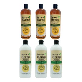 Caja 6pz Shampoo Y Acondicionador Secreto Herbal 1l