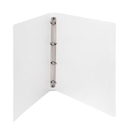 A4 4-Rings Loose Leaf Round Ring View Binder Journal Clear Cover Transparent Shell for Spiral Book Planner DIY Refillable Scrapbook Notebook Case Protector (No Pages Included)