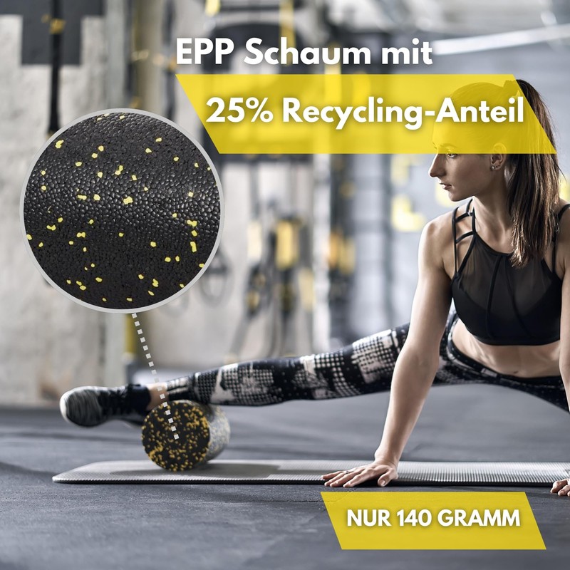 Fascia Roller Foam Soft 30 x 15 cm EPP Massage