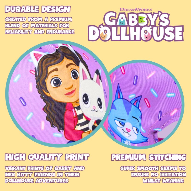 Gabby's Doll House Baseball Cap for Girls, Hat Glitter Design,