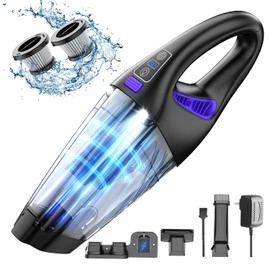 MYUAKO Handheld Car Vacuum Cordless, 18000Pa 160W Car Vacuum Cleaner,30Min Powerful Hand Held Vacuum Cordless Portable Vacuum Cleaner