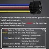 Gebildet 2pcs 40/30A 24V Waterproof Relay Cable Set - 5-Pin