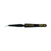 Bernstien SMD cross tweezers, 120 mm, selflocking, bent, pointed, with