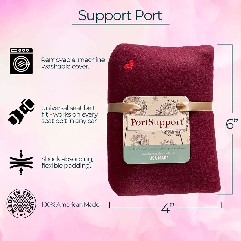 The Breast & Chest Buddy Port Support - Seatbelt Pads