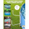 MONMEE 5 Pack Solar Pool Cover Holder, Adjustable Solar Cover