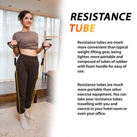 Premium Heavy Duty Tube Double Dipped Latex Xtreme Stackable Resistance Bands Set 20 to 90 LB with Door Anchor and Exercise Chart Full-Body Exercises and Home Workouts (Orange - Ultra Heavy - 90lbs)