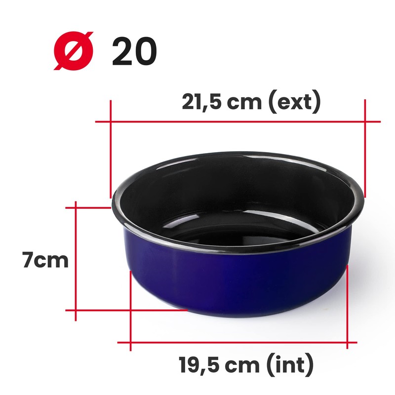 IBILI 919920 Recipiente para freidora de aire Enamelled Steel Container