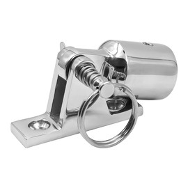 ZONADAH Marine Boat Hinge Awning Accessories Mount With 22mm Cap, Concave Base Deck External Marine Deck Hinge Heavy Duty 316 Stainless Steel for Yacht for Kayak Marine