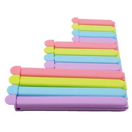 Tmflove - 12 clips de sellado para bolsas de alimentos y aperitivos (2.7 pulgadas, 4.3 pulgadas, 6.3 pulgadas)