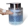 Glass Hand Foaming Soap Dispensers with Silver Pump Refillable Hand
