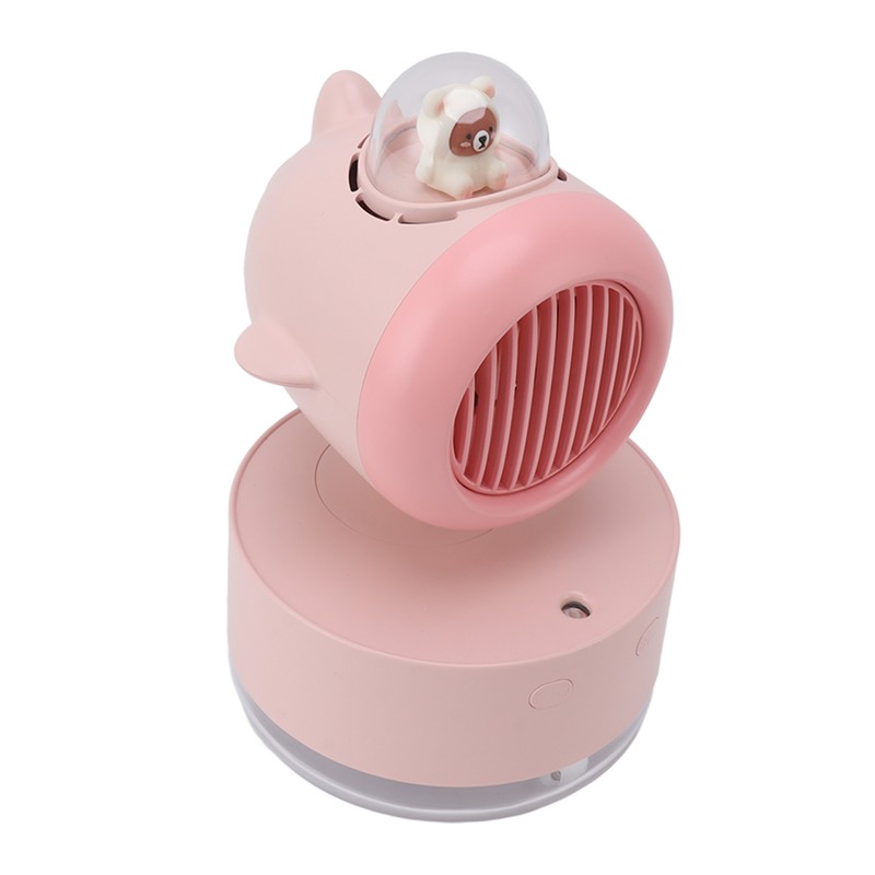 Mini Bear Cooling Fan USB Charging Misting Desktop Fan Table