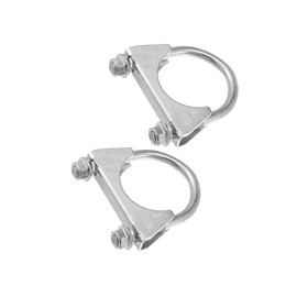 INFINAUTO Round U Bolt Muffler Exhaust Clamps for Car / 1.85" ID 48mm / 2 Pcs Stylish Design