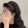 Zixui Thin Gold Wave Headband, Simple Design