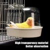 Hanging Bird Bath Cube Parrots Bathtub Bath Shower Box Cage