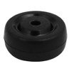 uxcell 1.5-inch Diameter Rubber Wheel Skateboard Trolley Caster Pulley Black