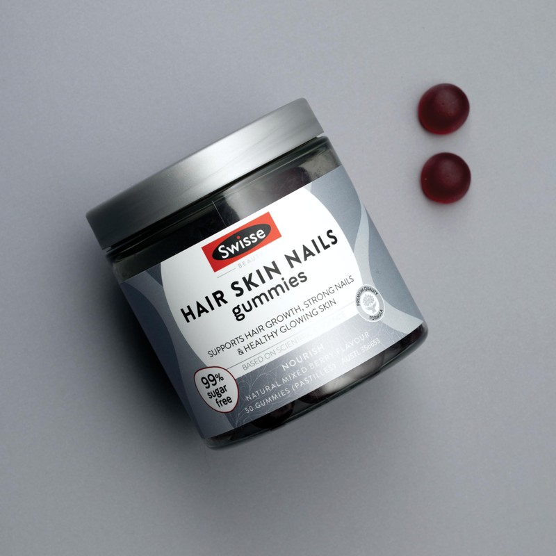Swisse Beauty Hair Skin Nails Gummies - With biotin, zinc