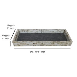 nu steel Rustic Bathroom Amenity Tray & Jewelry, Crystals, Towel Holder in Real Cement and Stone for Bathrooms & Vanity Spaces