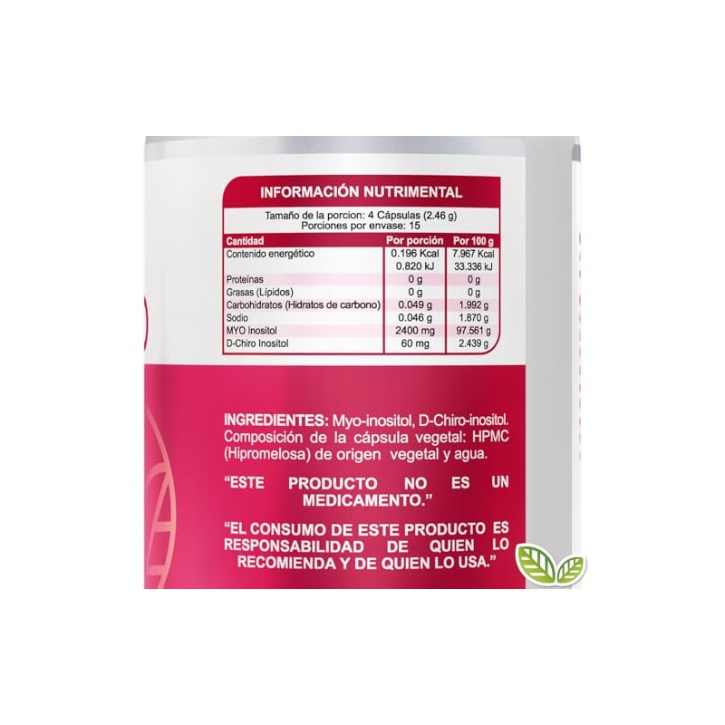 Suplemento Alimenticio Myo Chiro Inositol Capsulas 615