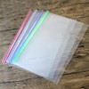 10PCS Clear A4 Slide Binders White Binding Bars Slide Grip,Plastic