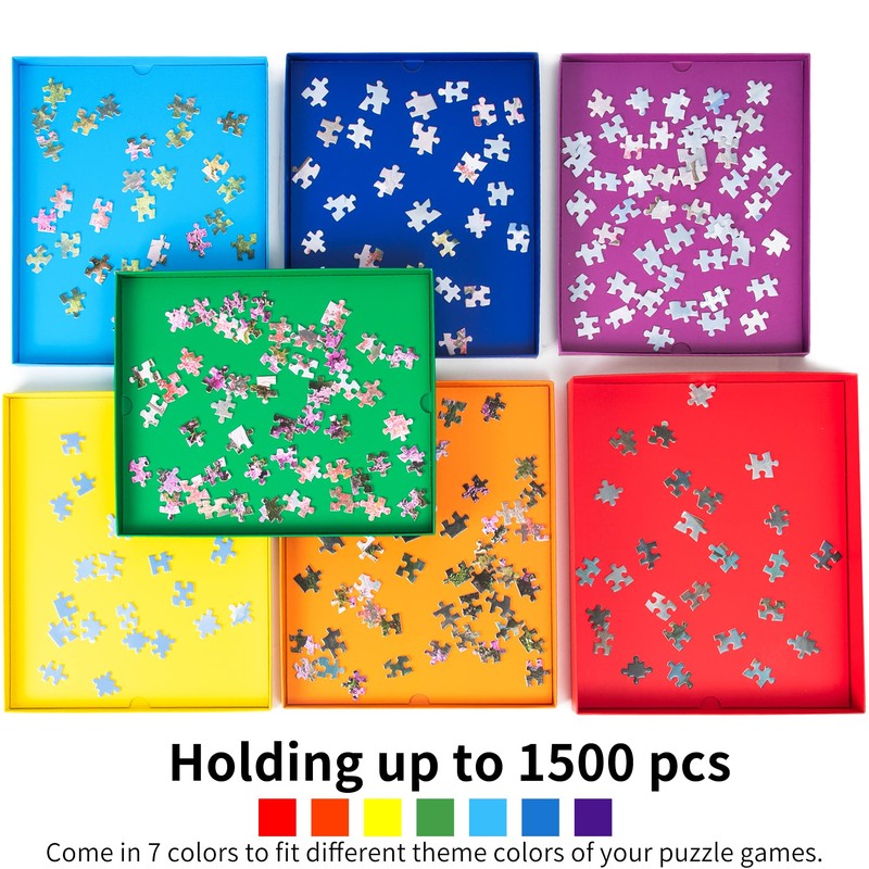 Tektalk Puzzle Sorting Trays Stackable Jigsaw Puzzle Sorters Puzzle Accessory