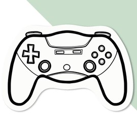 Azeeda 4 x 'Games Controller' Premium Vinyl Decal Stickers – Waterproof, Durable & Easy to Apply - Ideal for Cars, Windows, Bins and More - 50mm (S) (DW00045761)