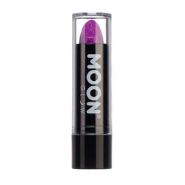 Moon Glow - 5g Neon UV Glitter Lipstick - Purple - Glows brightly under UV lighting