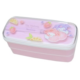 My Melody Kuromi [Bento Box] Slim 2-Tier Lunch Box Sanrio