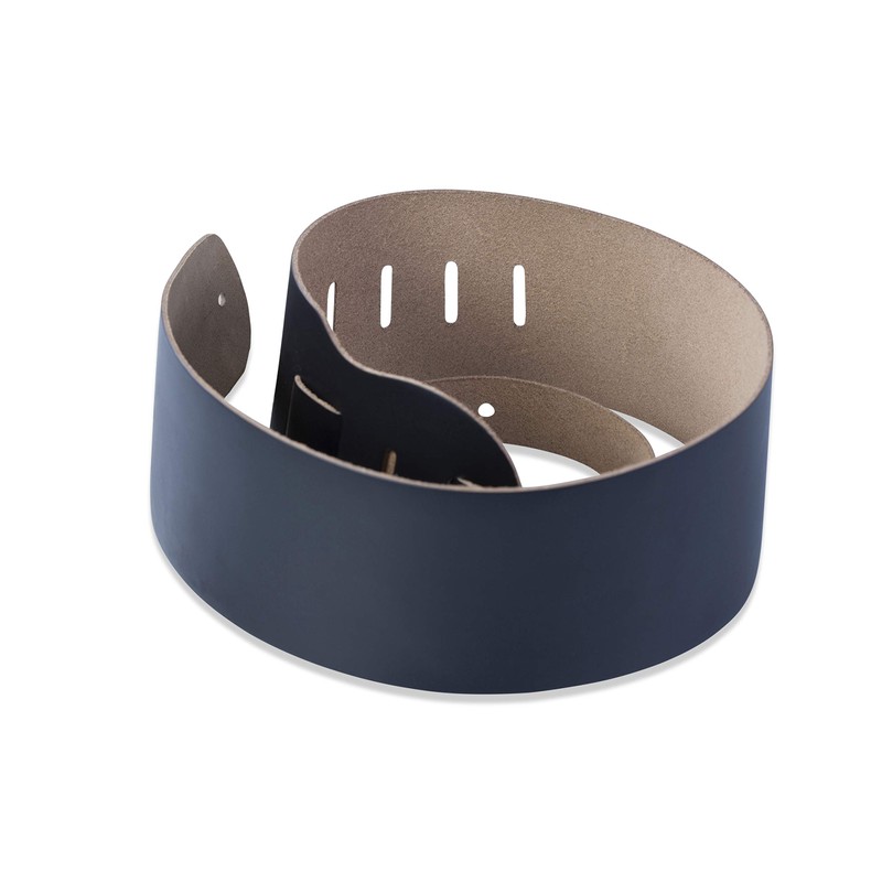 Levy's M4?BLK 3.5-inch Leather Bass Guitar Strap ? Black