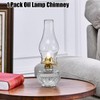 JIAOGEPENGYOU Oil Lamp Chimney Replacement,3 Inch Fitter x 8.3 Inch