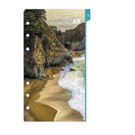 Day-Timer Coastlines Address-Phone Tabs Portable Size - Telephone-Address Pages
