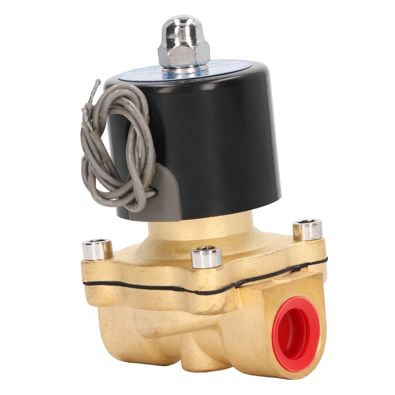 Electric Solenoid Valve Brass Structure Copper Coil 1 Way Flowing