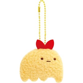 San-X Sumikko Gurashi AB30307 H65 x W65 x D30 mm Hanging Mascot Badge Shrimp Furano Tail