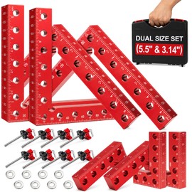 8Pcs Right Angle Clamps, 5.5" & 3.14" Precise Woodworking Corner Clamps